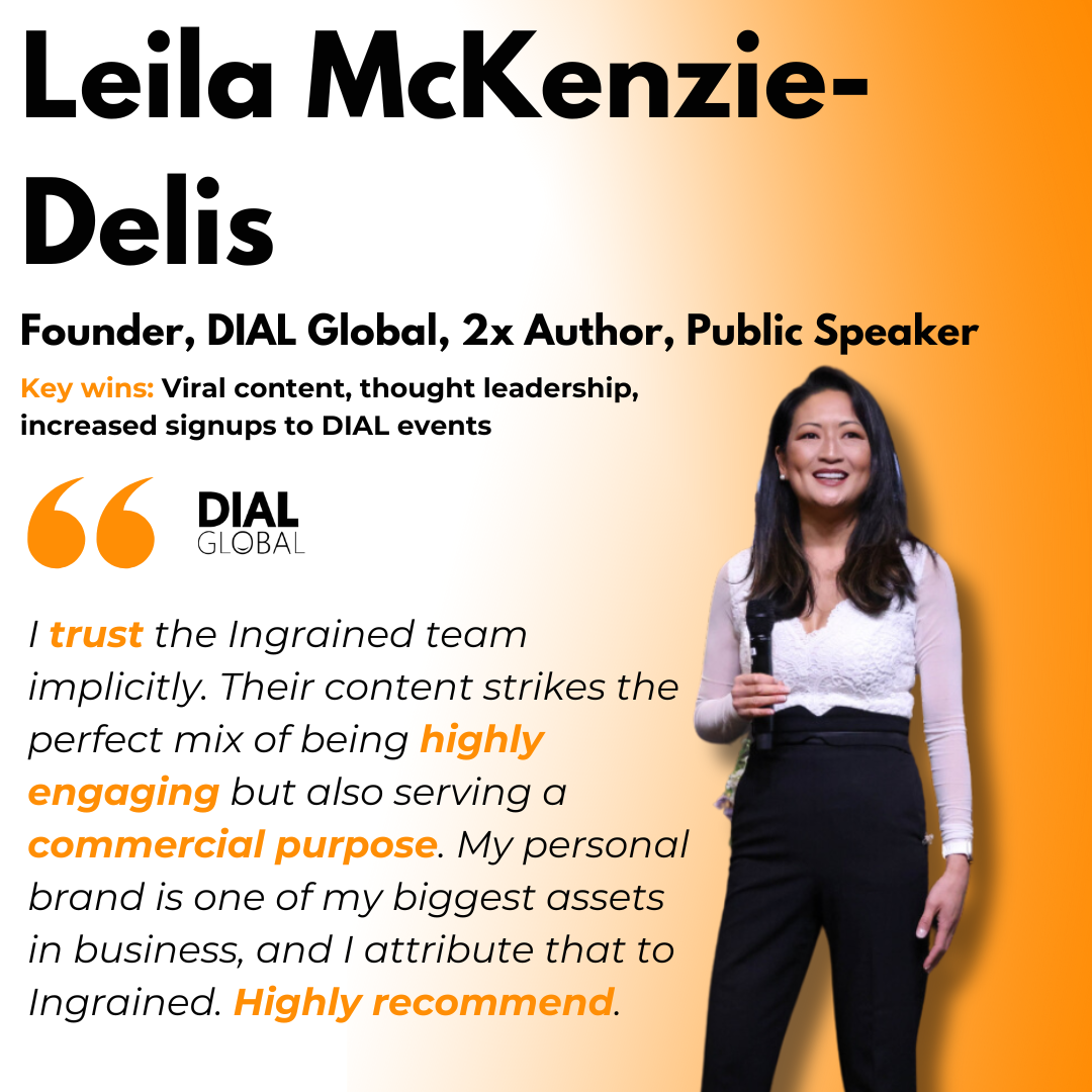 Leila McKenzie-Delis testimonial: increased event signups