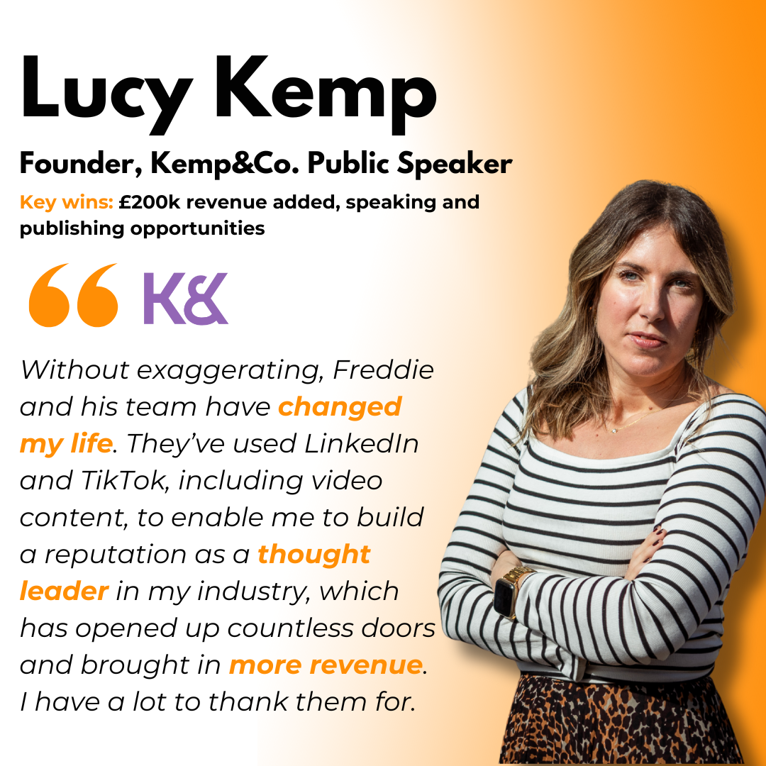 Lucy Kemp testimonial: £200k+ revenue attributable to LinkedIn